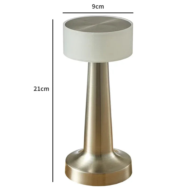LED Bar Table Lamp Bar/Coffee/Restaurant Desktop Decor Night Light Rechargeable Touch Sensor Wireless Bedroom Reading Lamp