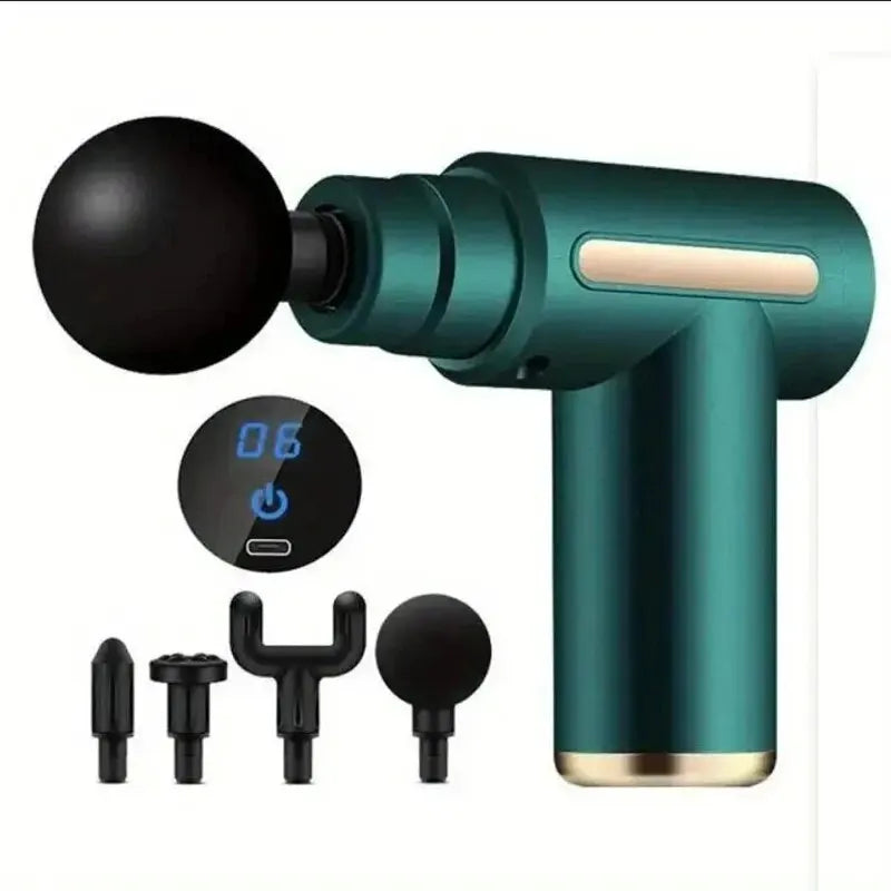 Mini Muscle Massage Gun, Portable Body Massager Deep Handheld Percussion Massager For Body, Back, And Neck