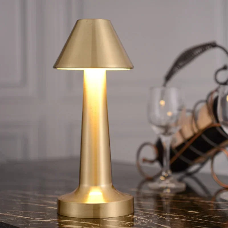 LED Bar Table Lamp Bar/Coffee/Restaurant Desktop Decor Night Light Rechargeable Touch Sensor Wireless Bedroom Reading Lamp