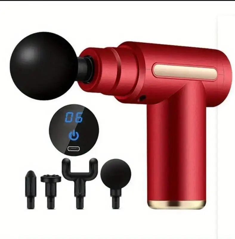 Mini Muscle Massage Gun, Portable Body Massager Deep Handheld Percussion Massager For Body, Back, And Neck