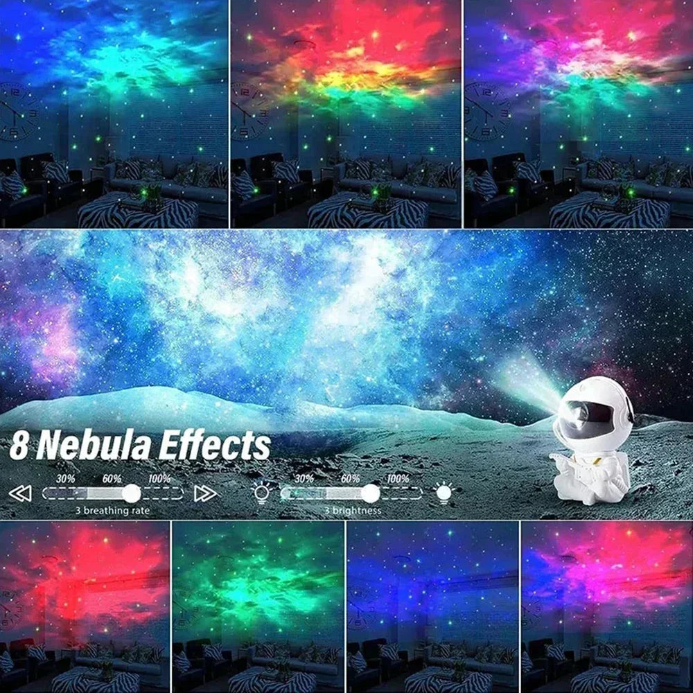 2024 Guitar Galaxy Star Projector Spaceman Lamp Starry Sky Night Light