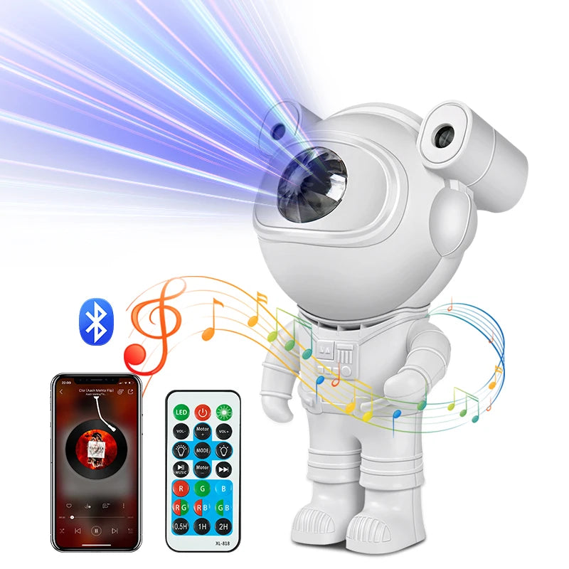 Astronaut Galaxy Starry Sky Projector Night Light with Remote Control