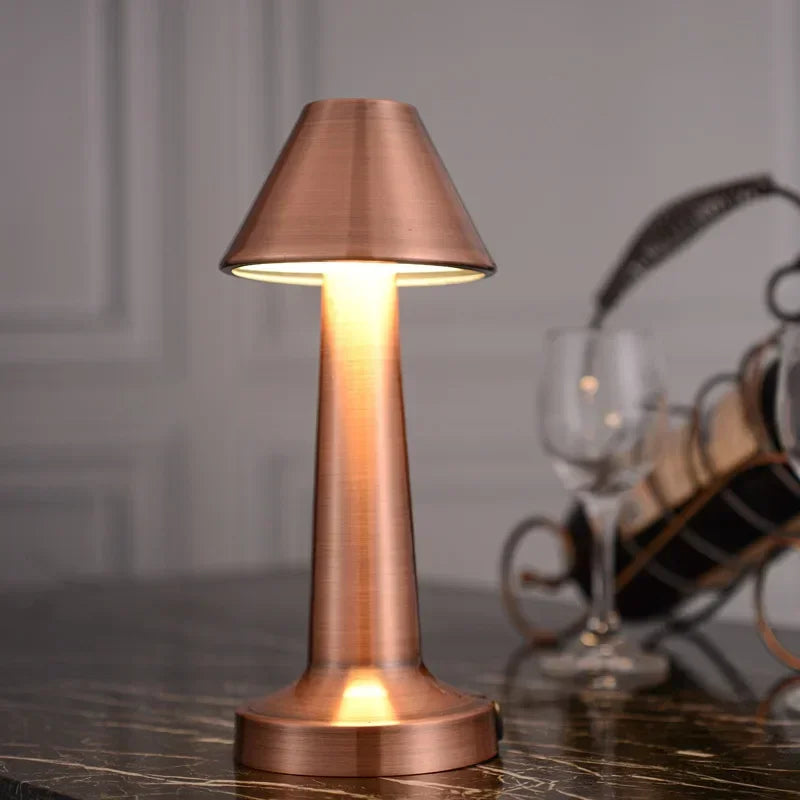 LED Bar Table Lamp Bar/Coffee/Restaurant Desktop Decor Night Light Rechargeable Touch Sensor Wireless Bedroom Reading Lamp