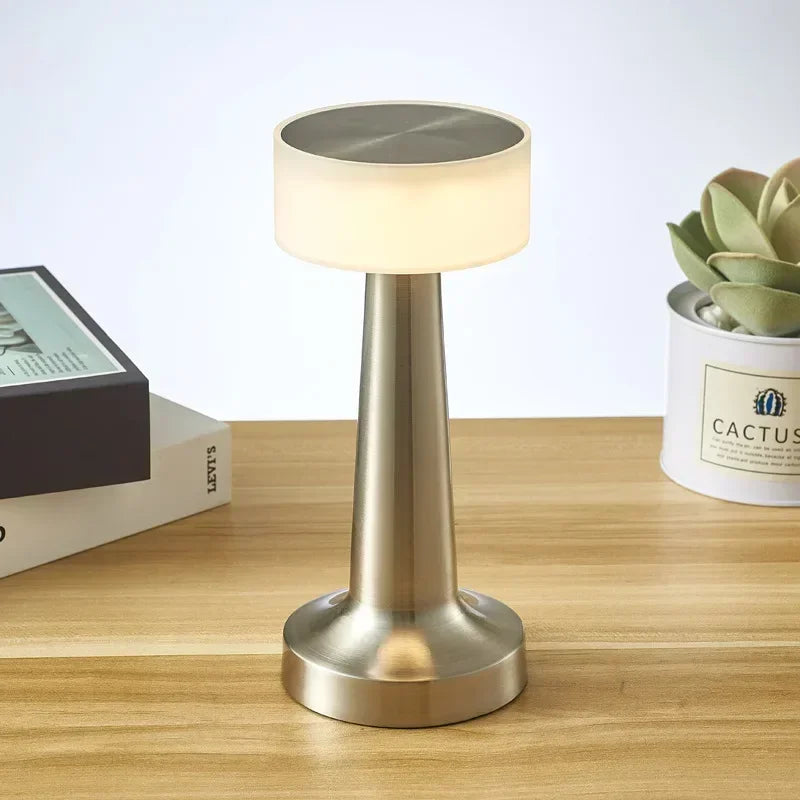 LED Bar Table Lamp Bar/Coffee/Restaurant Desktop Decor Night Light Rechargeable Touch Sensor Wireless Bedroom Reading Lamp