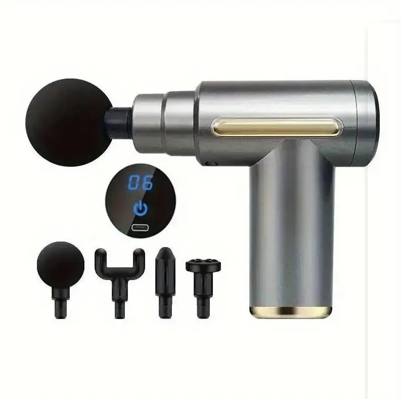 Mini Muscle Massage Gun, Portable Body Massager Deep Handheld Percussion Massager For Body, Back, And Neck
