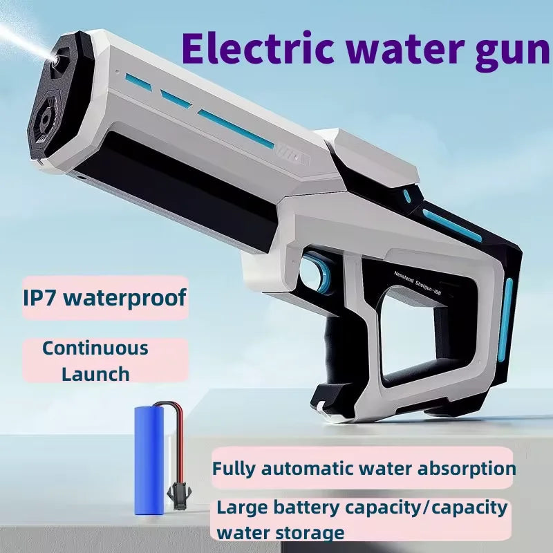 Electric Water Gun Toys Fully Automatic Continuous Firing Luminous Water Gun Interactive Water Splashing Children's Toy Guns