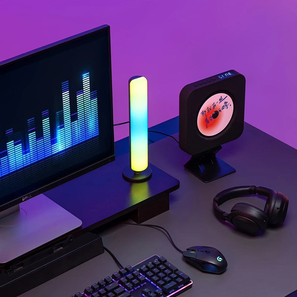 RGB Pickup Light Music Rhythm Lights Upgraded USB Rechargeable Model