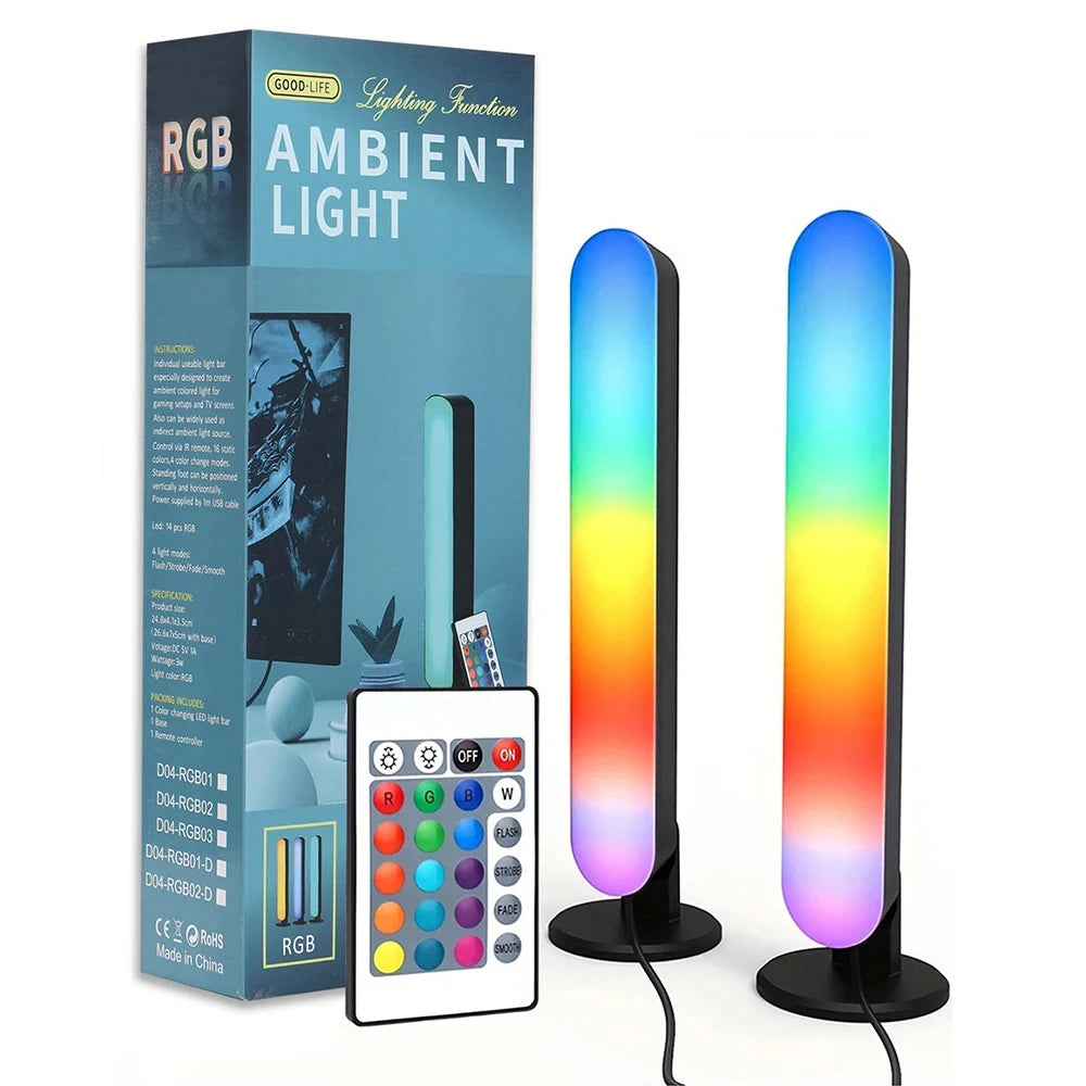 RGB Pickup Light Music Rhythm Lights Upgraded USB Rechargeable Model