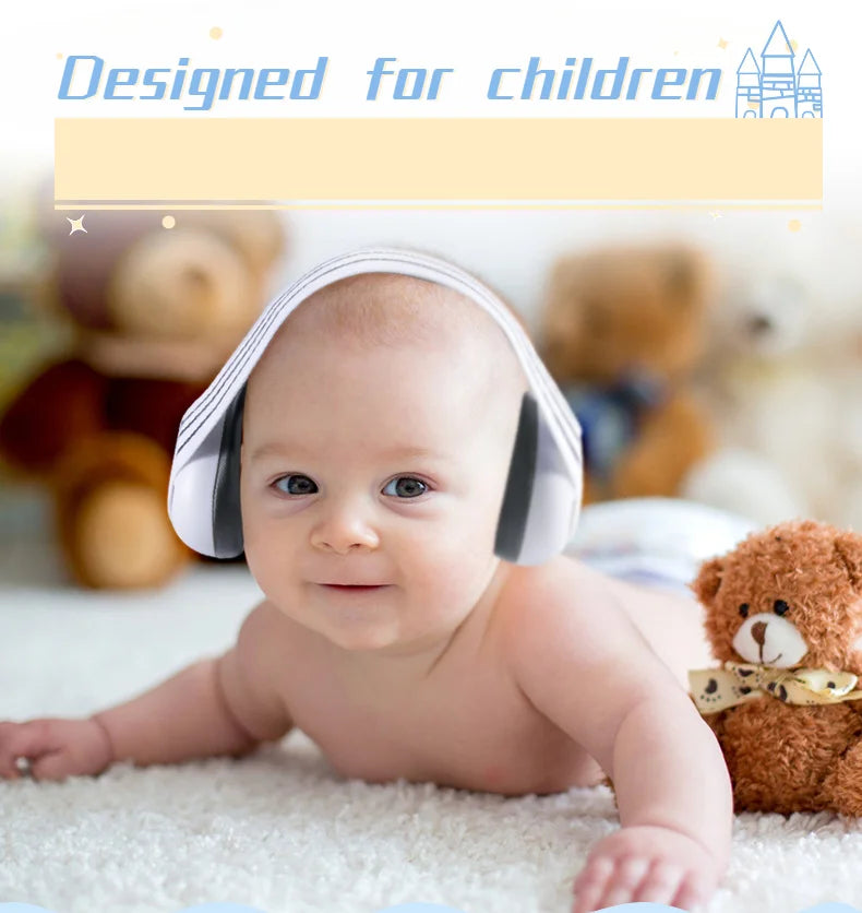 Baby Earmuff Mini-headset Adjustable Noise-proof Ear Protection Kids' Outdoor Sleep and Airplane Anti-noise Earmuffs