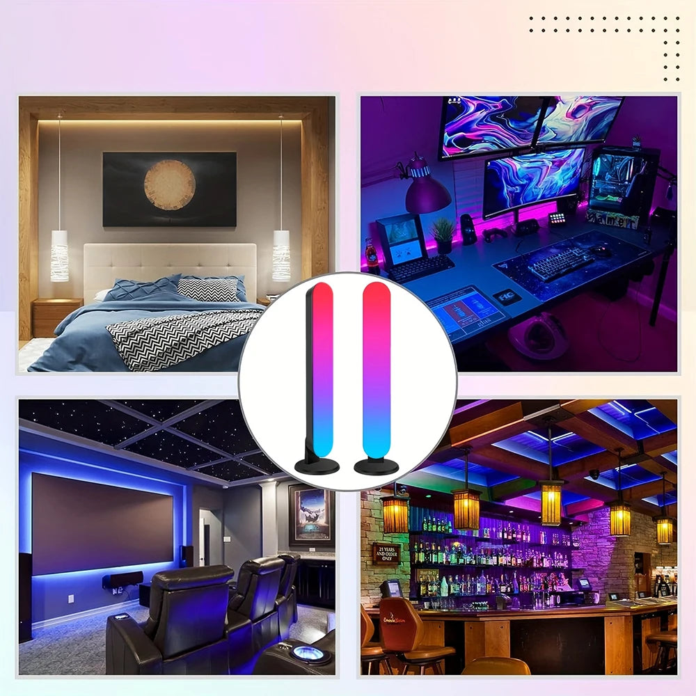 RGB Pickup Light Music Rhythm Lights Upgraded USB Rechargeable Model